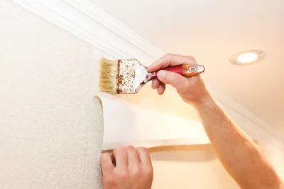 Pose de papier peint à Libaros — revêtements muraux et toiles de verre